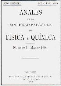 Anales de Física y Química No. 1